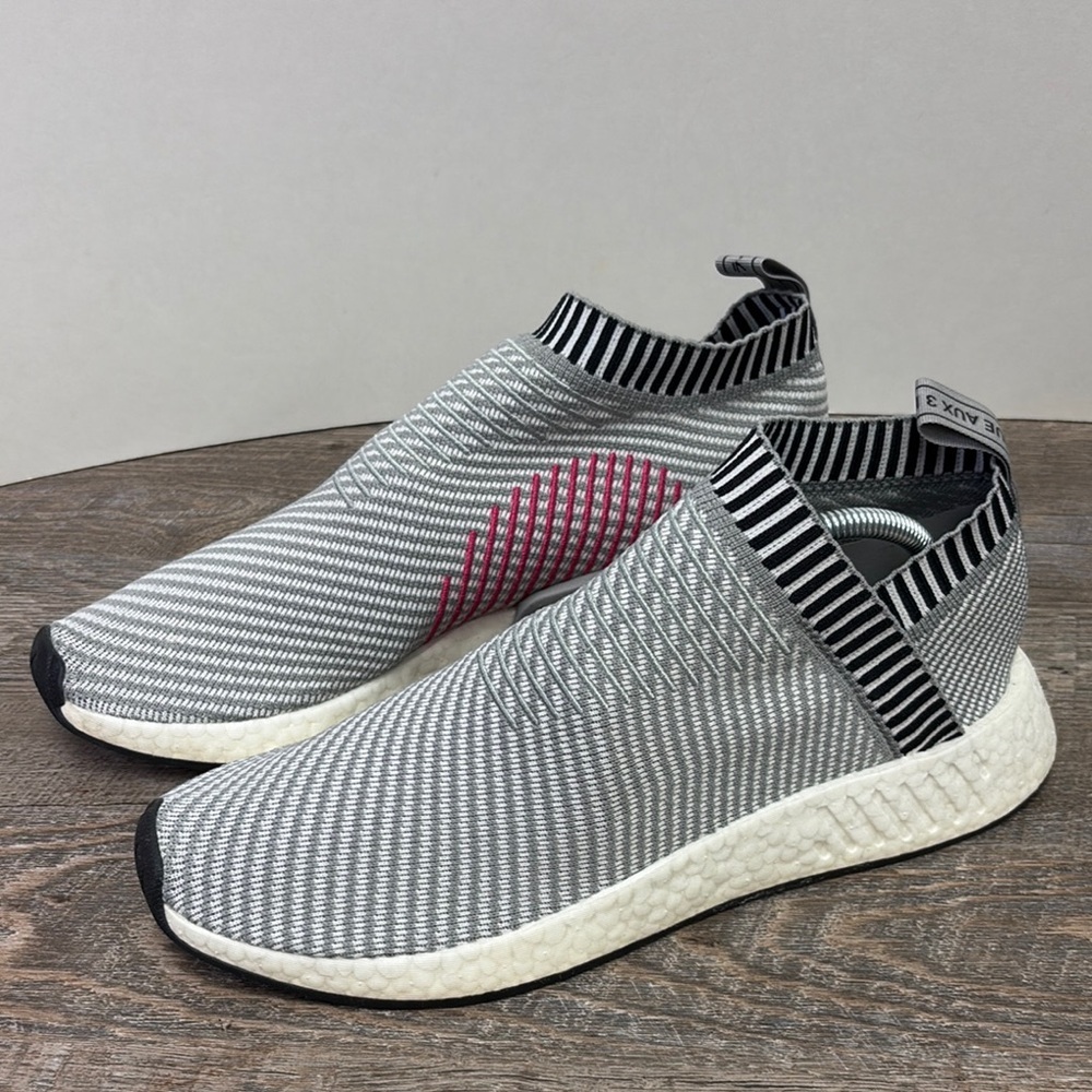 Adidas NMD CS2 Primeknit ‘Dark Grey Shock Pink’ Size 10.5